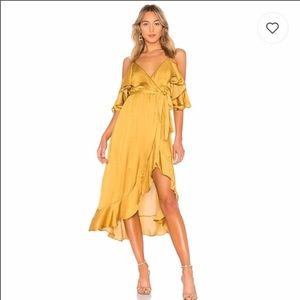New Bardot Ruffle Midi Dress